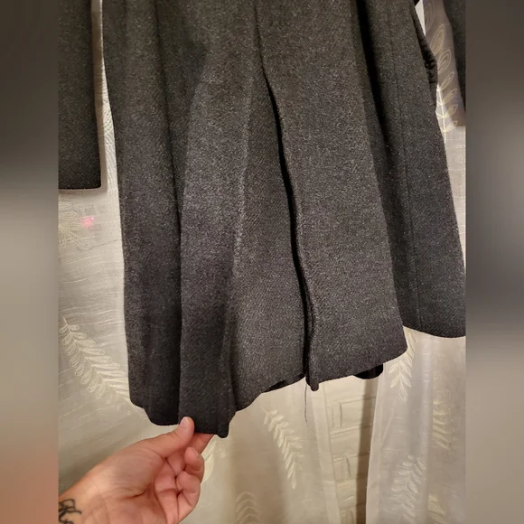 DKNY Womens Wool Blend Tie Belt Trench -EUC - Picture 4 of 4